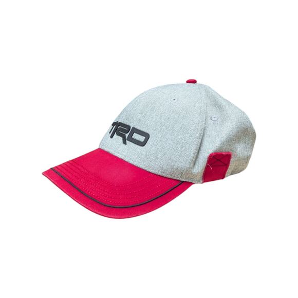 Vintage Toyota TRD Baseball Cap Hat Gray Red Racing Development Cars Unisex - Picture 2 of 8